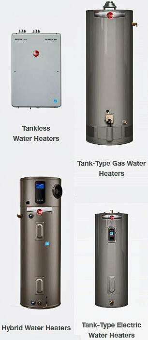 Water heaters rheem home commerical dealer repair